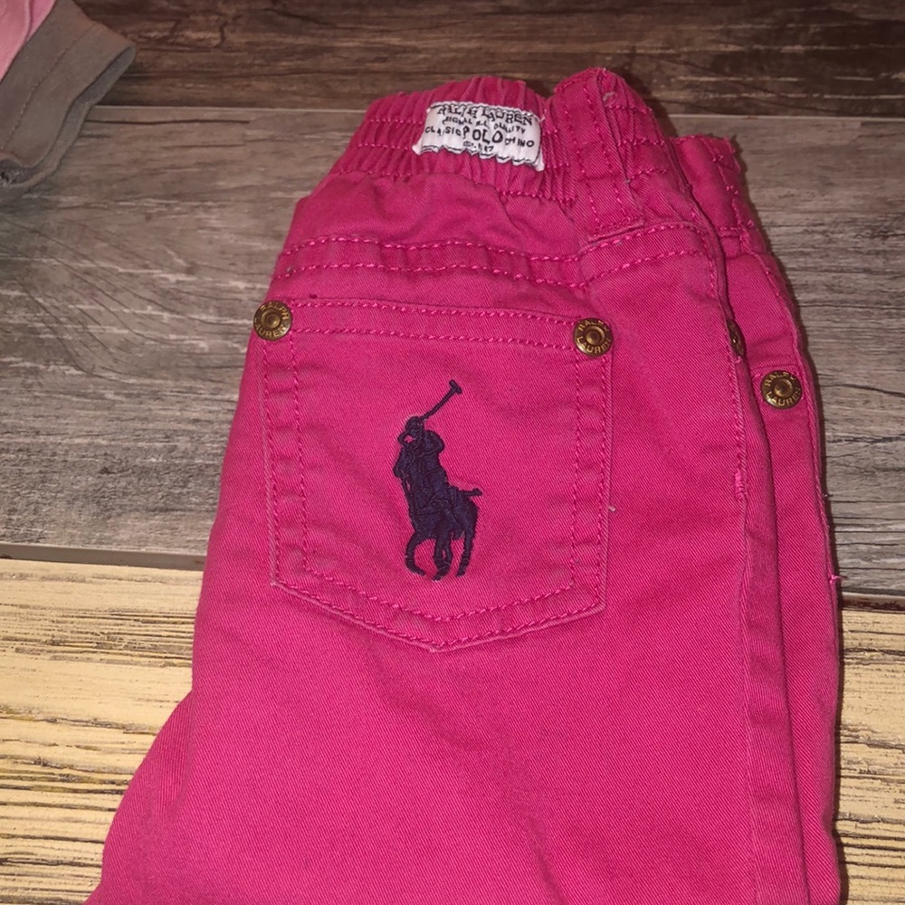 12m pink polo jeans